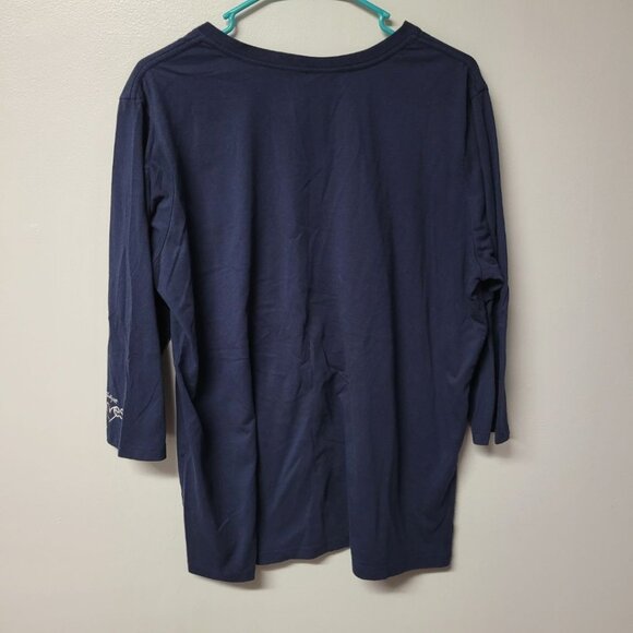 Be The Give Thirty-One Shirt Blue Heart Glitter Womens XL Bags Hostess Rep - Picture 6 of 7